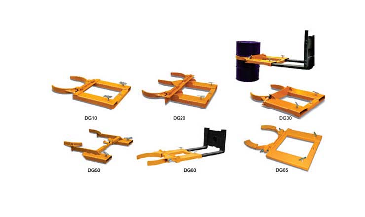 抱箍式叉車(chē)用油桶搬運(yùn)夾_1